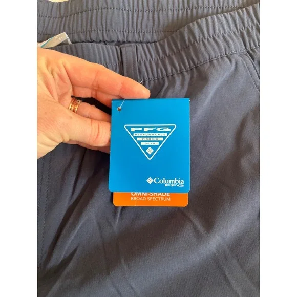 NWT $55 Columbia PFG Uncharted Fishing Shorts Navy 6in Inseam Mens XXL - Picture 3 of 8